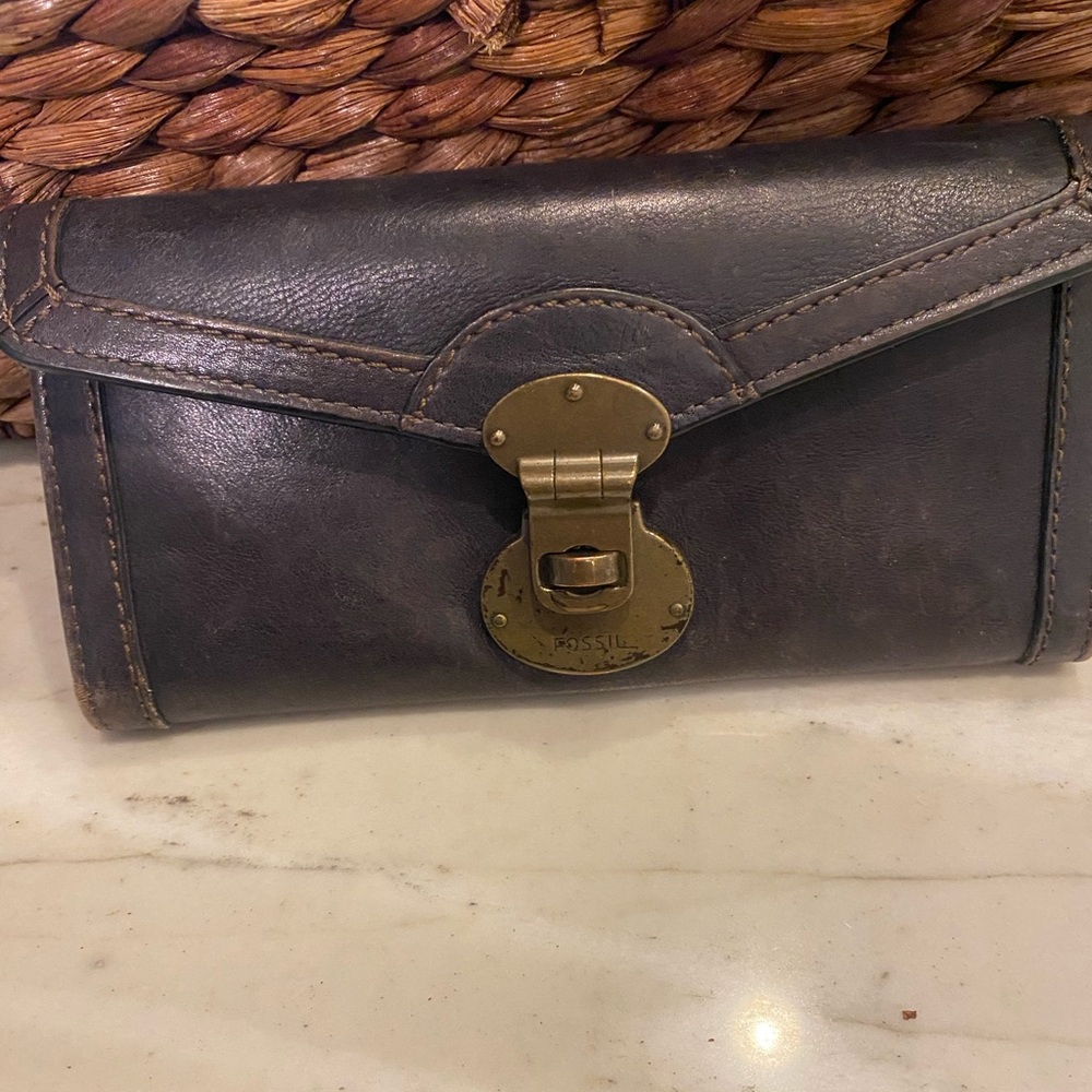 Fossil black wallet